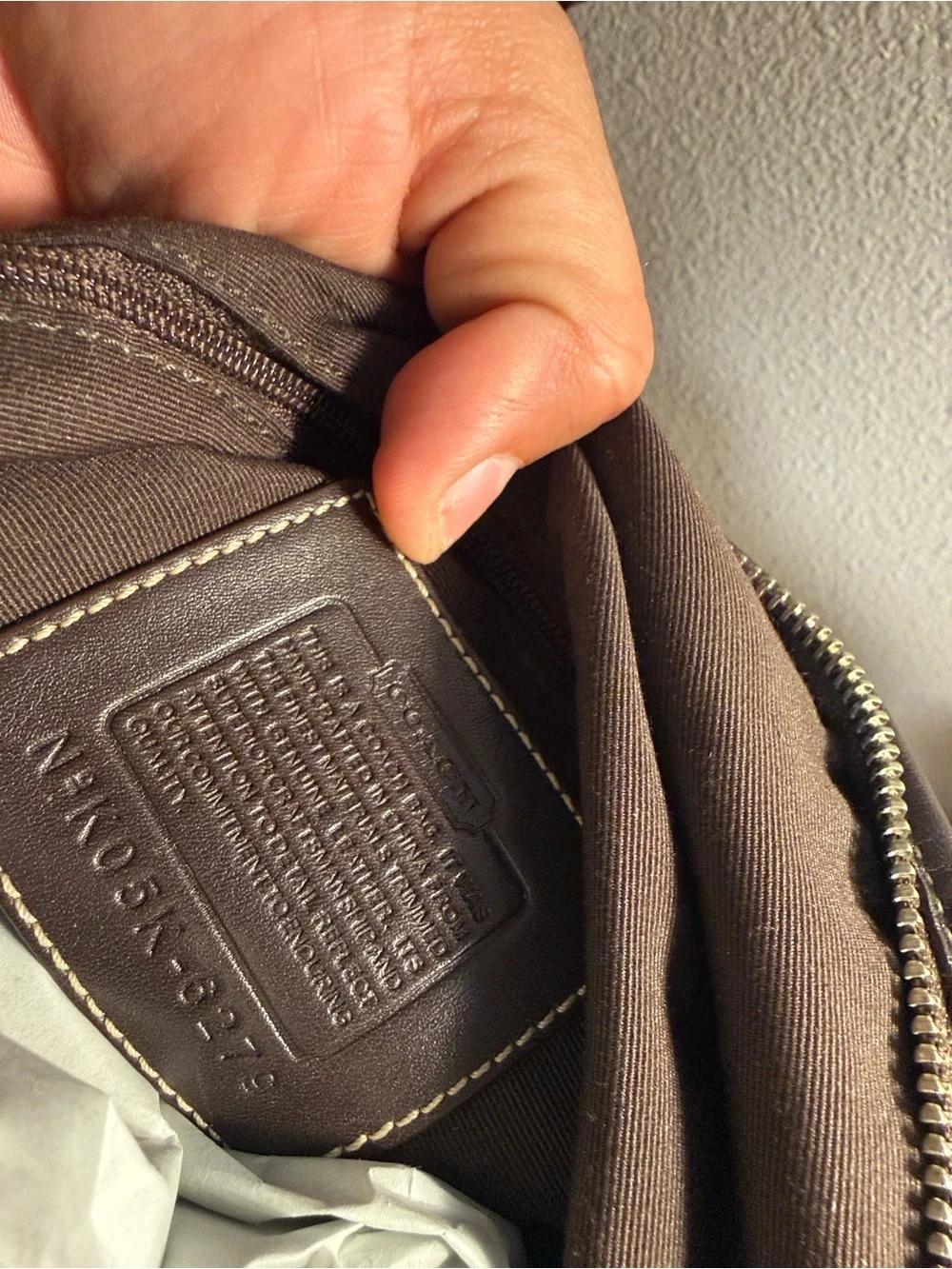 Coach Brown Signature Canvas Shoulder Bag